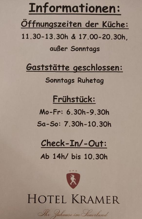Hotel Kramer Lennestadt Bagian luar foto